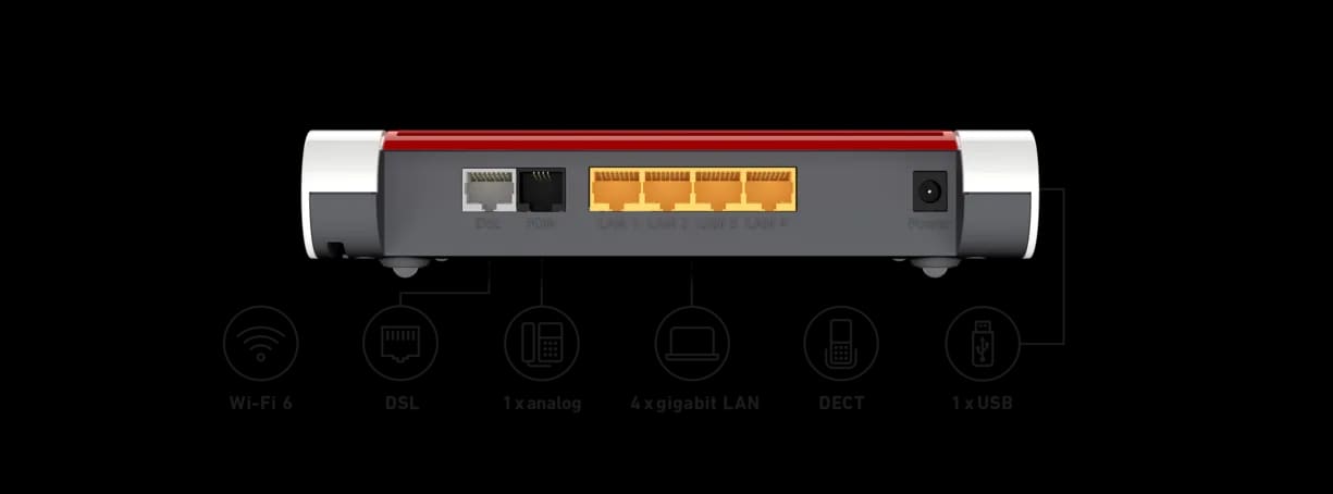AVM FRITZ!Box 7530 AX International (Dual Band VDSL2/ADSL2+, Wi-Fi 6)